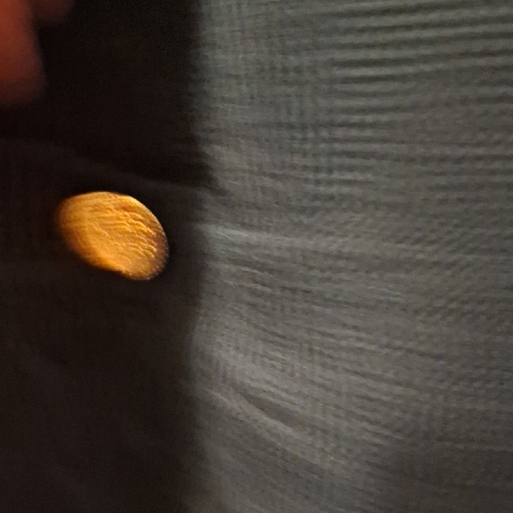 J H Collection Women's Dark Green Sweater with Gold Accents Med 100% Wool - Picture 5 of 10